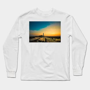 Artistic St Mary's Island Long Sleeve T-Shirt